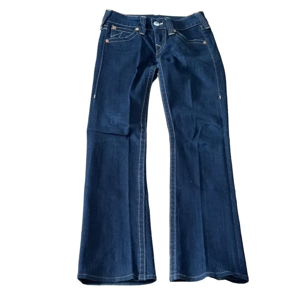 True Religion Becky Dark Wash Super T Jeans Size 26